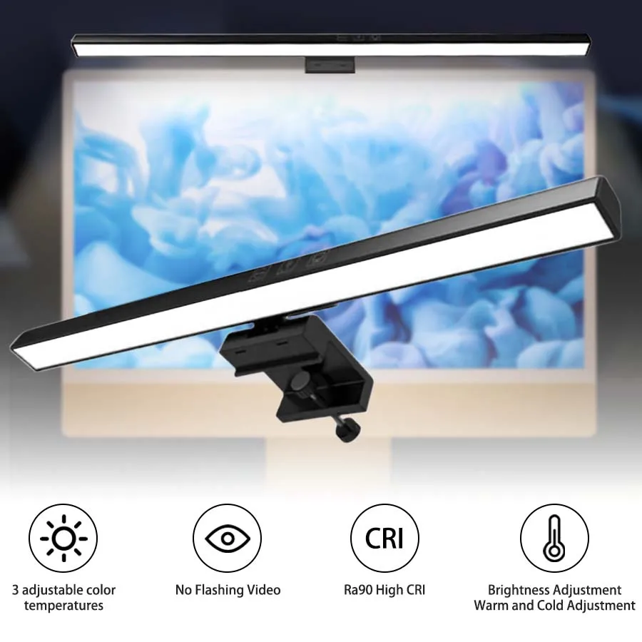 Setup Desk Monitor - LED 33cm 50cm Monitor Light Bar