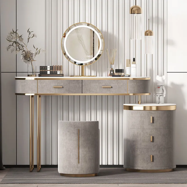 Desk Vanity Setup - Bedroom Set Luxury Dresser Make Up