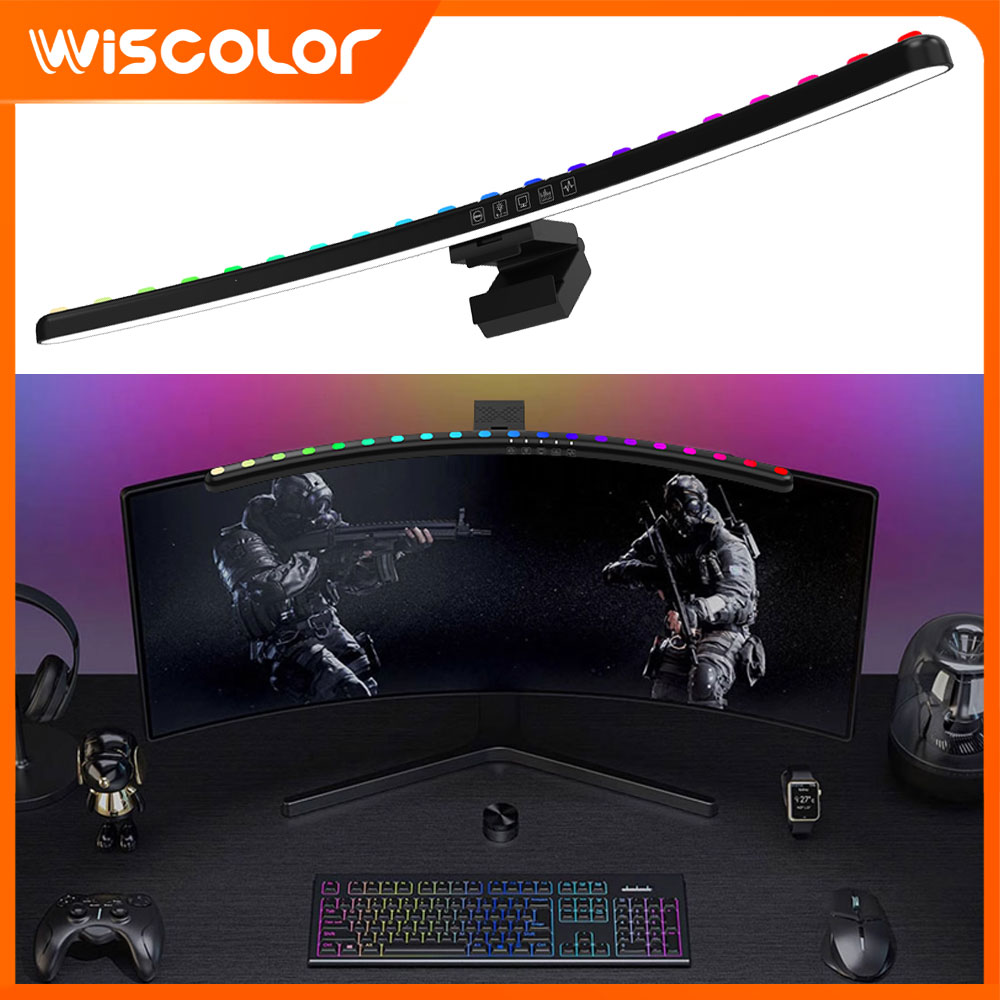 Desk Setup Accessories Aesthetic - RGB Smart Wifi Setup Monitor Light