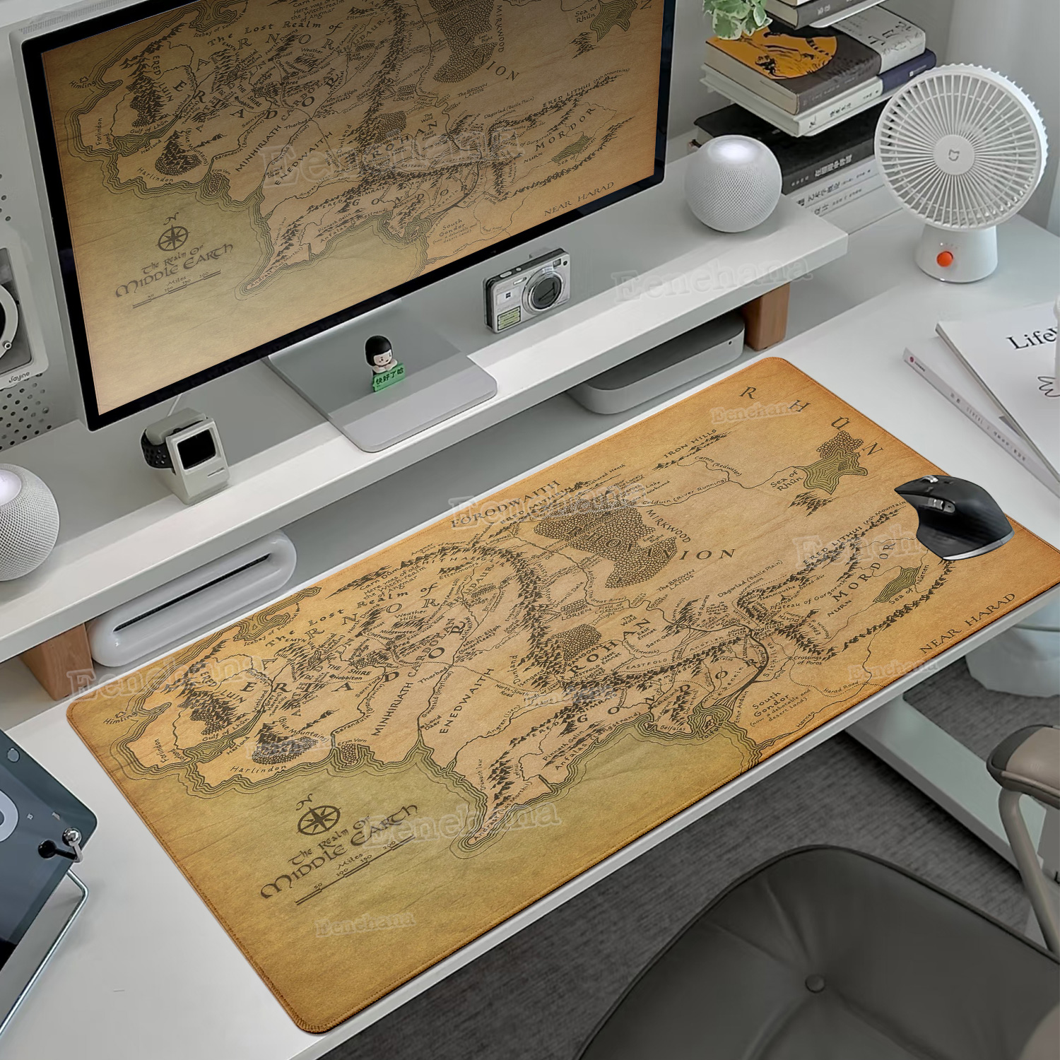 Desk Setup Laptop And Pc - The L-Lord of The Ring Large