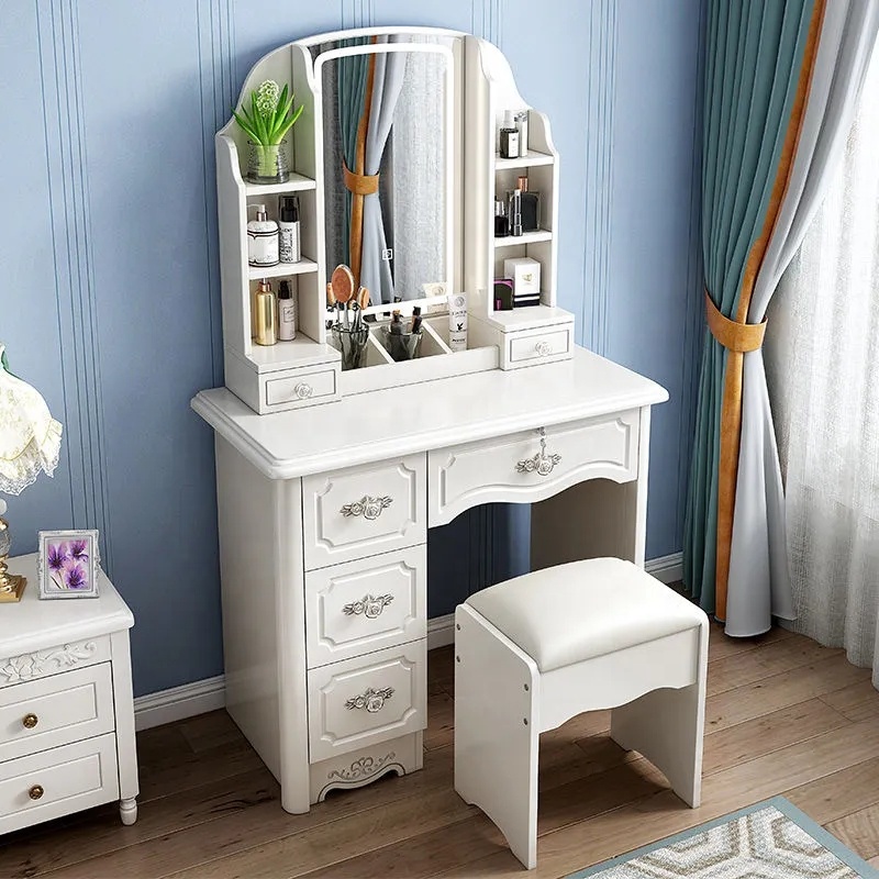 Girls White and pink Modern Wo - Desk Vanity Setup のレビューと価格