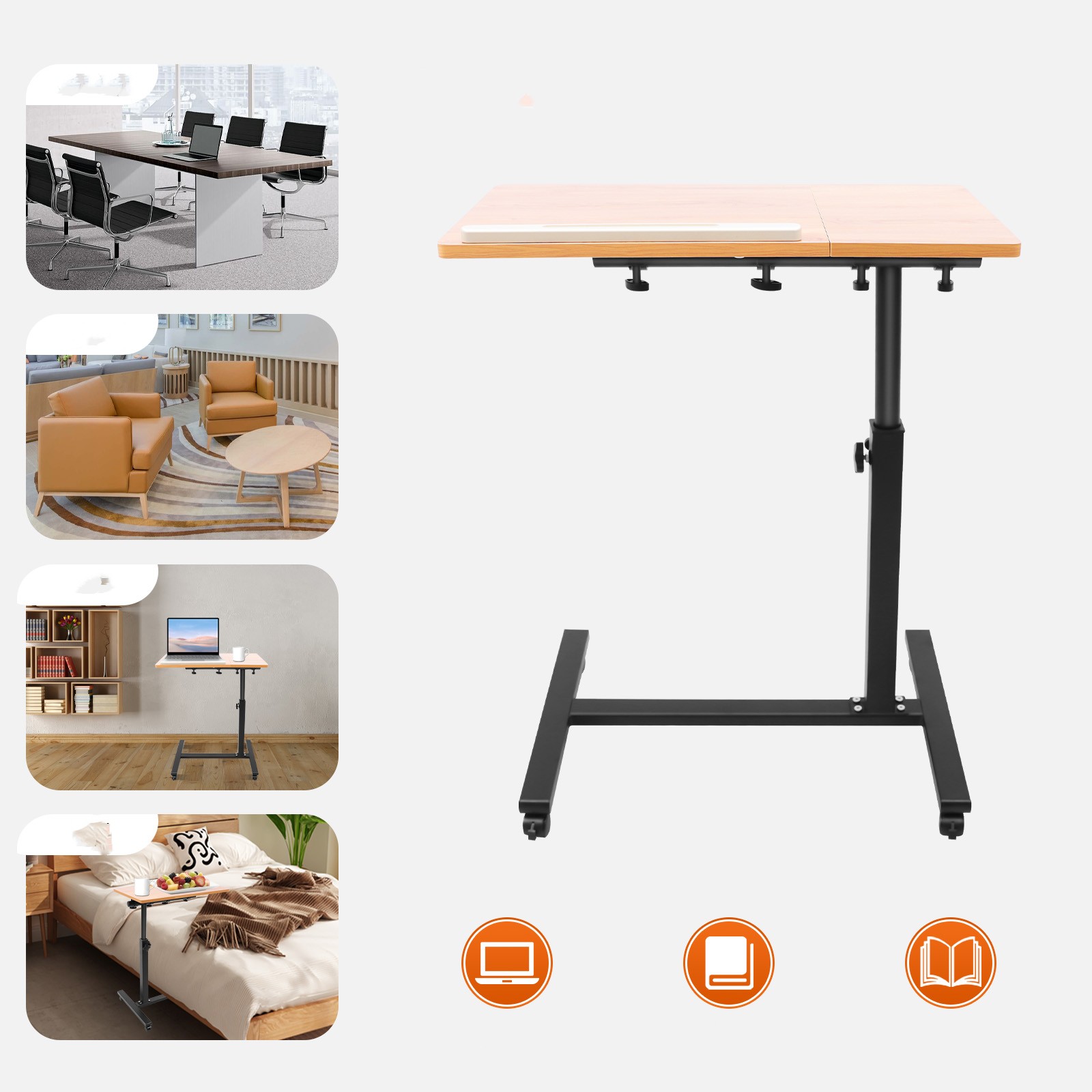Mobile Laptop Table Adjustable - Desk Setup Maker のレビューと価格