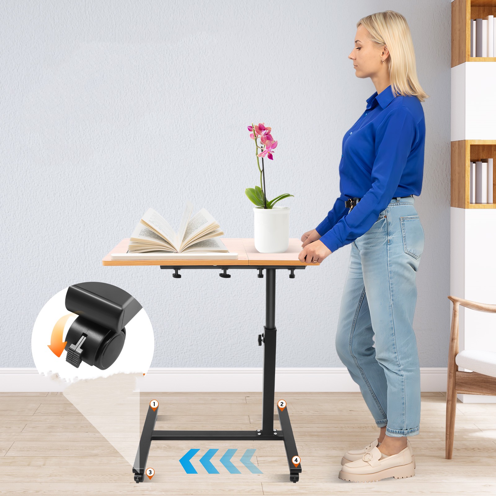 Mobile Laptop Table Adjustable - Desk Setup Maker のレビューと価格