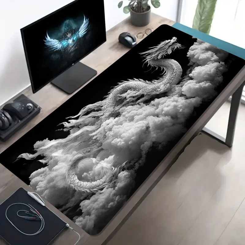 Black and White Dragon Gaming  - Desk Setup Laptop And Pc のレビューと価格