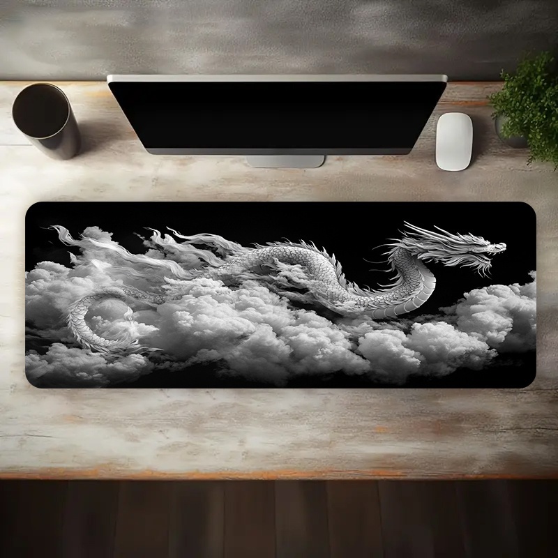 Black and White Dragon Gaming  - Desk Setup Laptop And Pc のレビューと価格