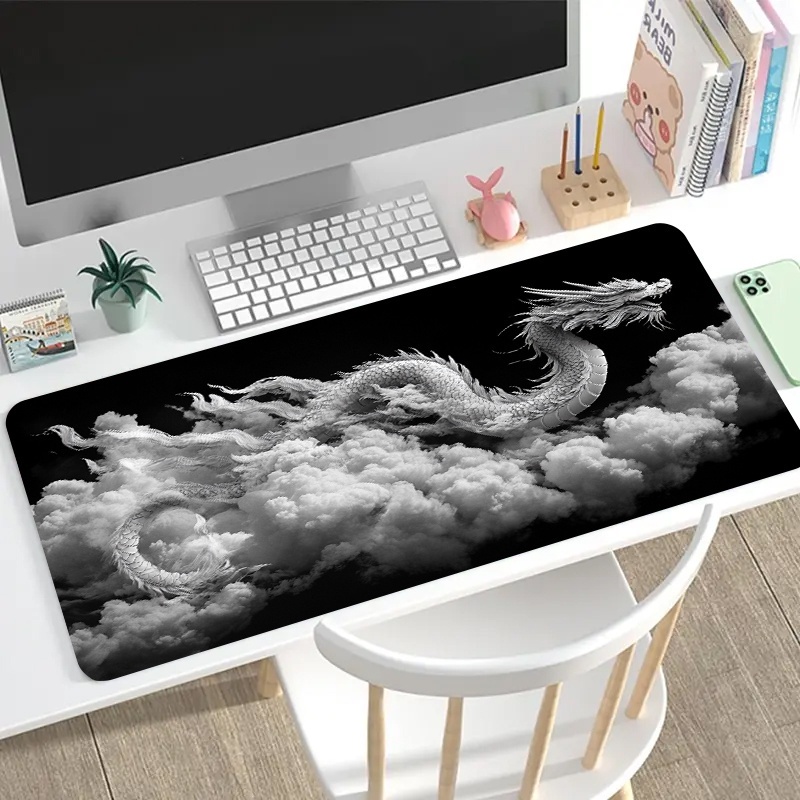 Black and White Dragon Gaming  - Desk Setup Laptop And Pc のレビューと価格