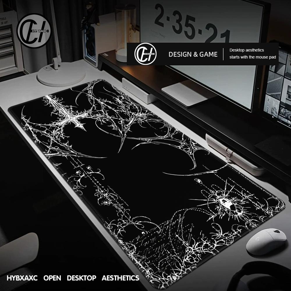 Black White Cybersigilism Desk - Desk Setup Accessories Aesthetic のレビューと価格