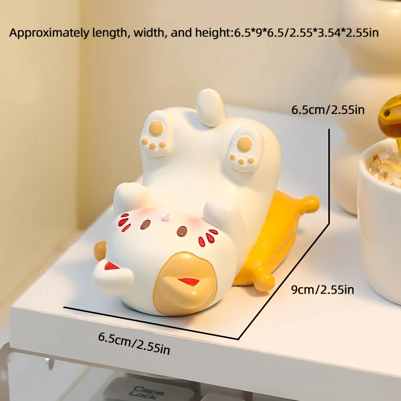 Cute Cartoon Cat Desktop Ornam - Desk Setup Kawaii のレビューと価格