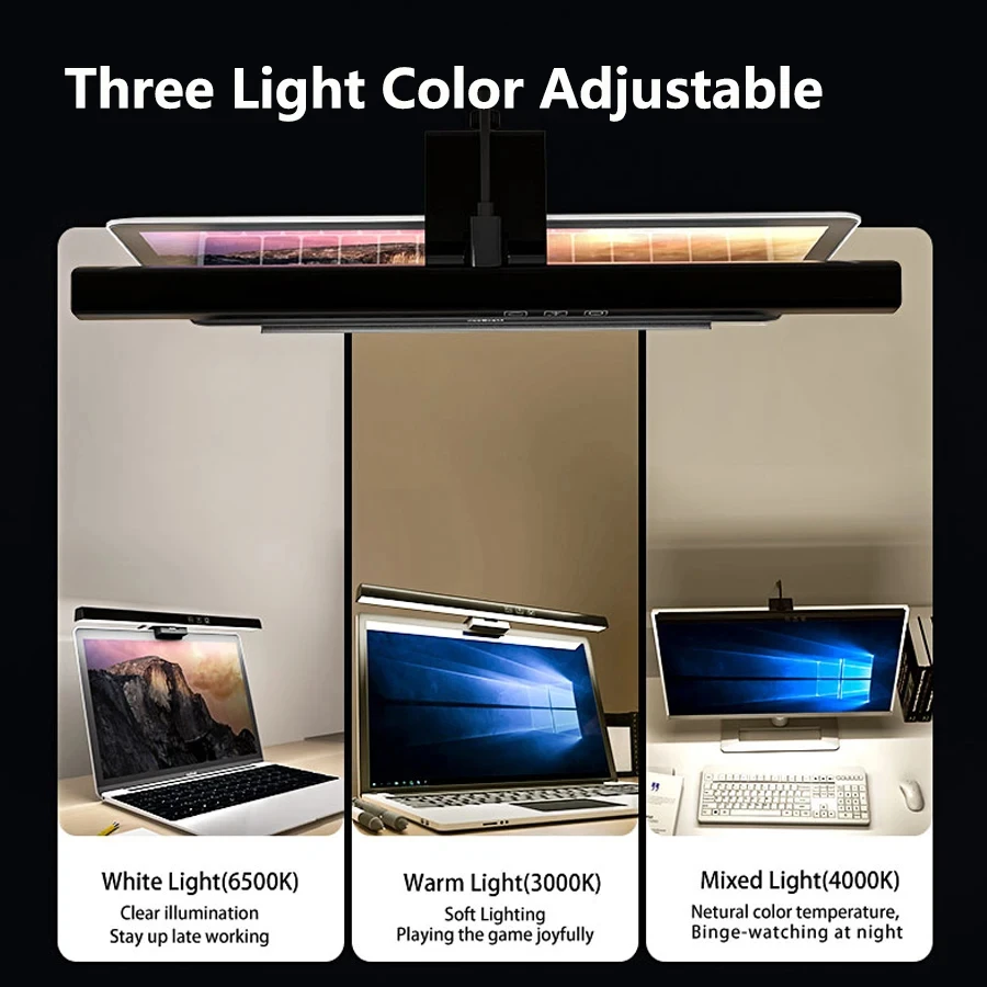 LED 33cm 50cm Monitor Light Ba - Setup Desk Monitor のレビューと価格