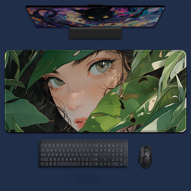 Anime Girl Forest Landscape La - Desk Setup Natural のレビューと価格