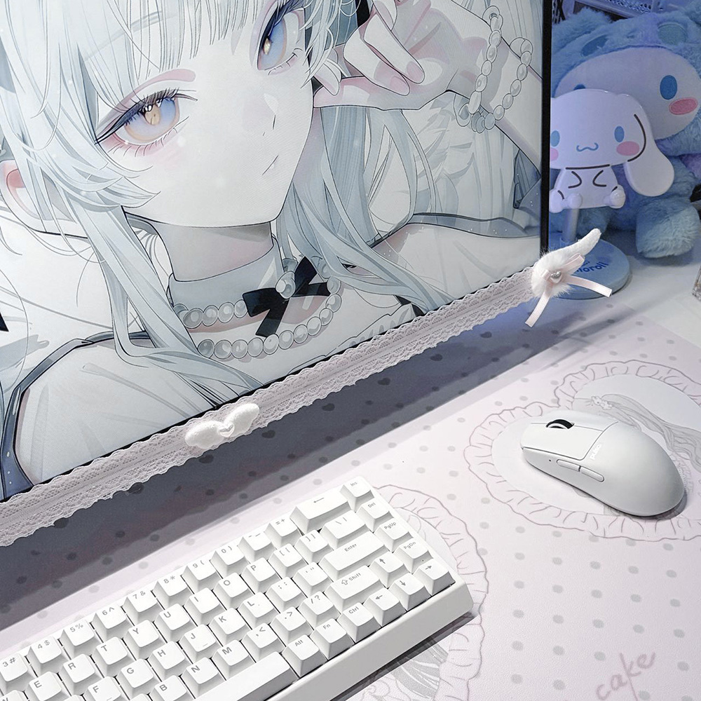 New Screen Decor White Lace Mo - Setup Desk Monitor のレビューと価格