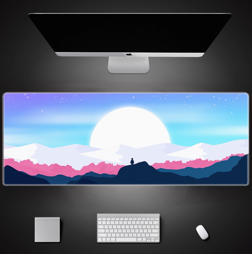 Minimalist Natural Mountain Be - Desk Setup Natural のレビューと価格