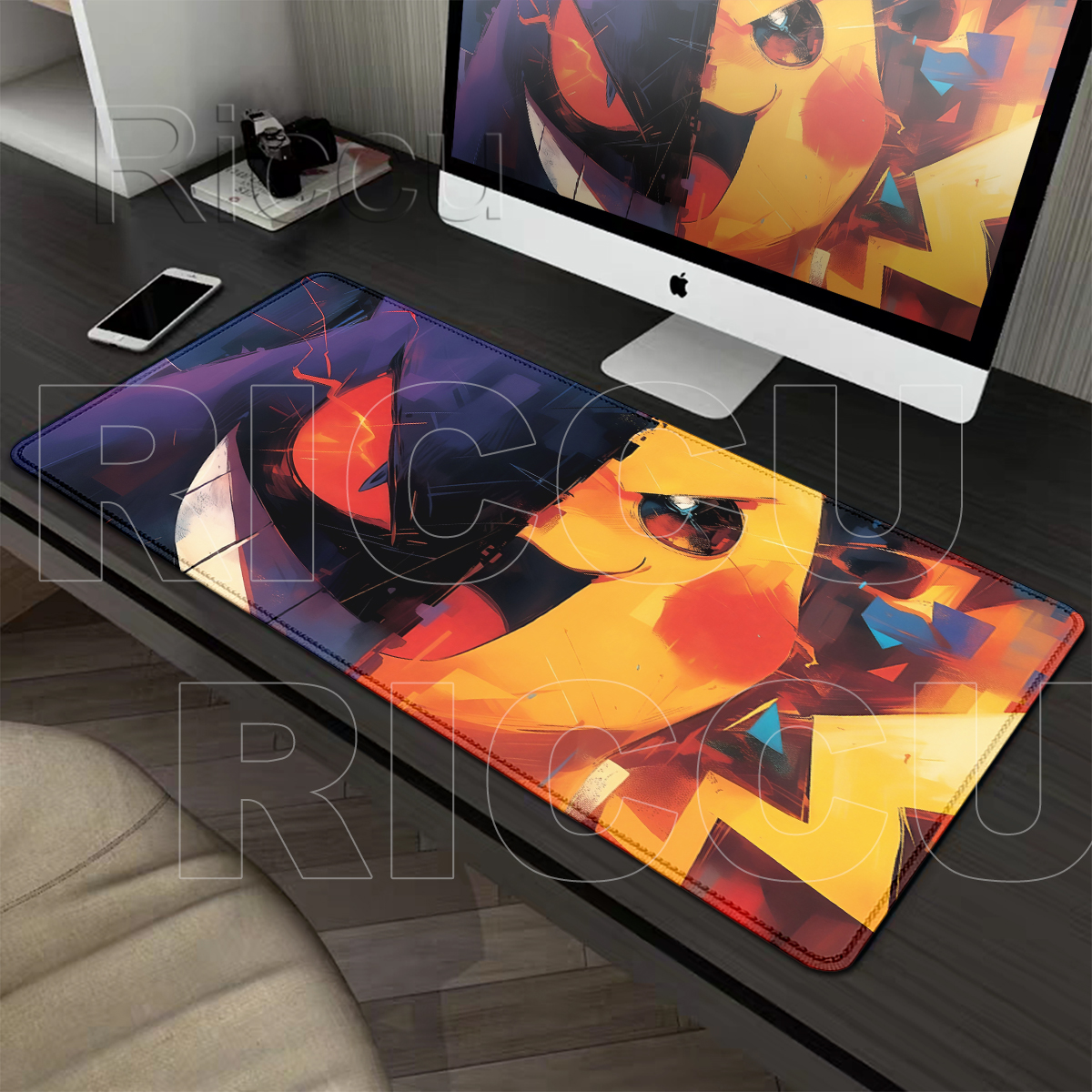 Mouse Pads Pokemon Genger And  - Desk Setup Accessories Aesthetic のレビューと価格