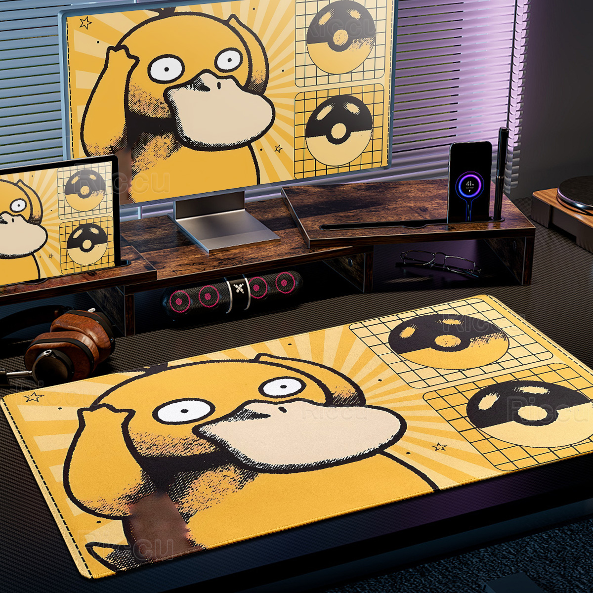 Cartoon Pokémon Mouse Pad Non- - Desk Setup Laptop And Pc のレビューと価格