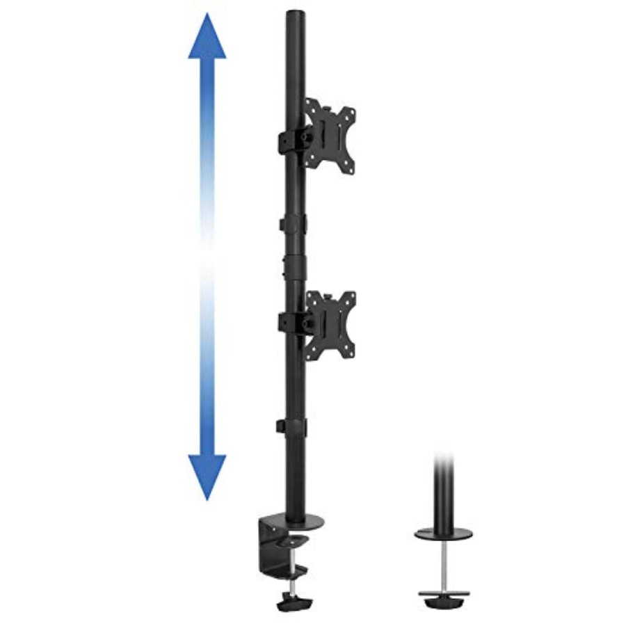 Vertical Dual Monitor Mount fo - Desk Setup Two Monitors のレビューと価格
