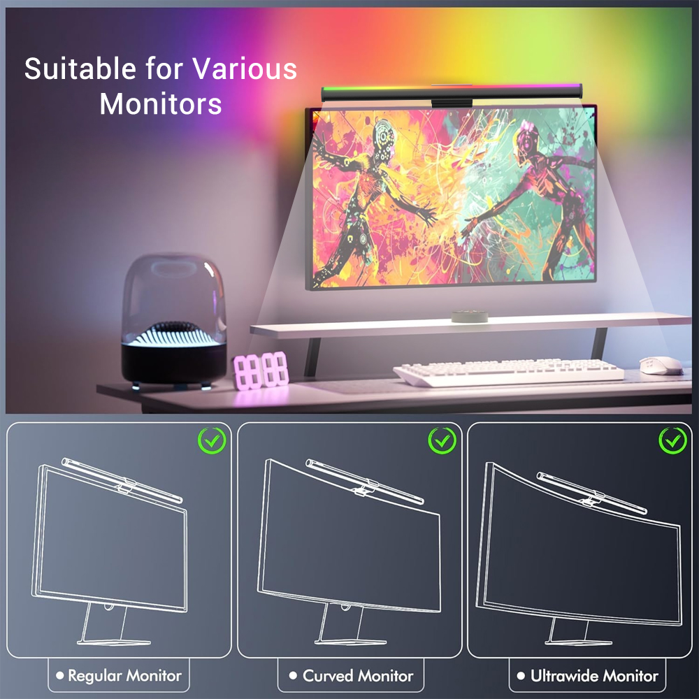 Screen Hanging Lamp Monitor Li - Setup Desk Monitor のレビューと価格