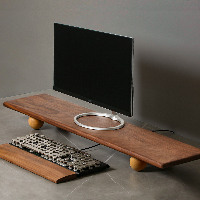 Natural Wood Desktop Riser Dua - Desk Setup Natural のレビューと価格