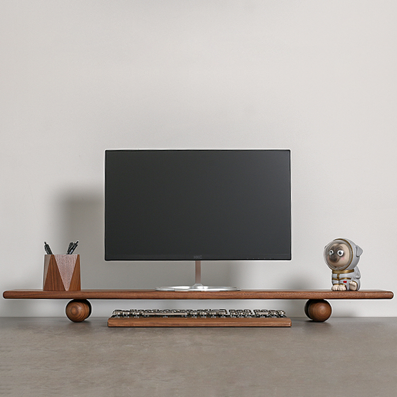 Natural Wood Desktop Riser Dua - Desk Setup Natural のレビューと価格