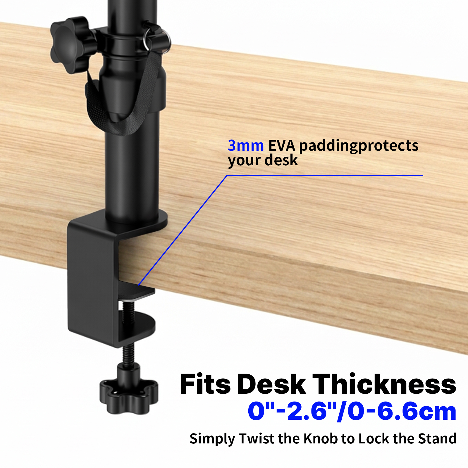 Set of 2 Desktop Clamp Speaker - Desk Setup With 2 Monitors のレビューと価格