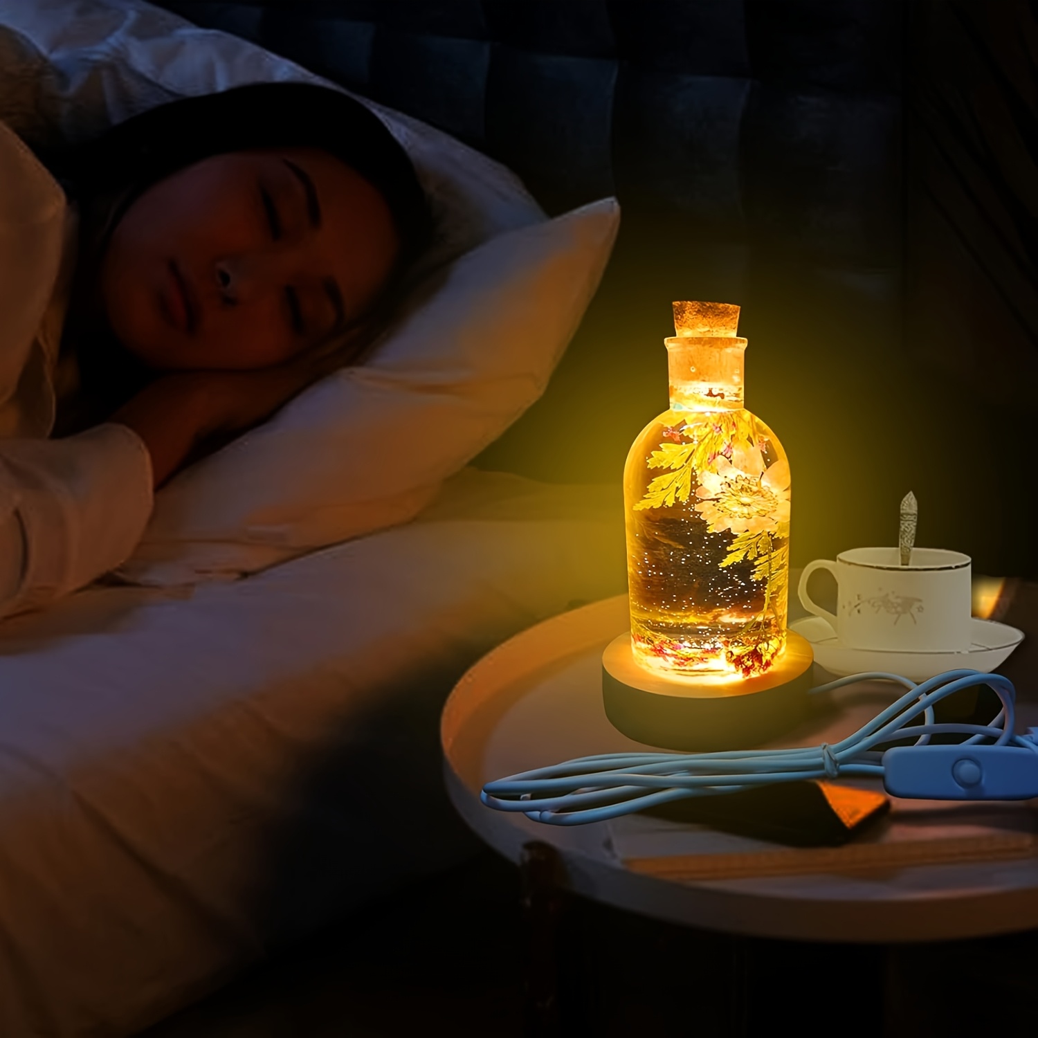 Drift Bottle Light Resin Mold  - Led Desk Light Usb のレビューと価格