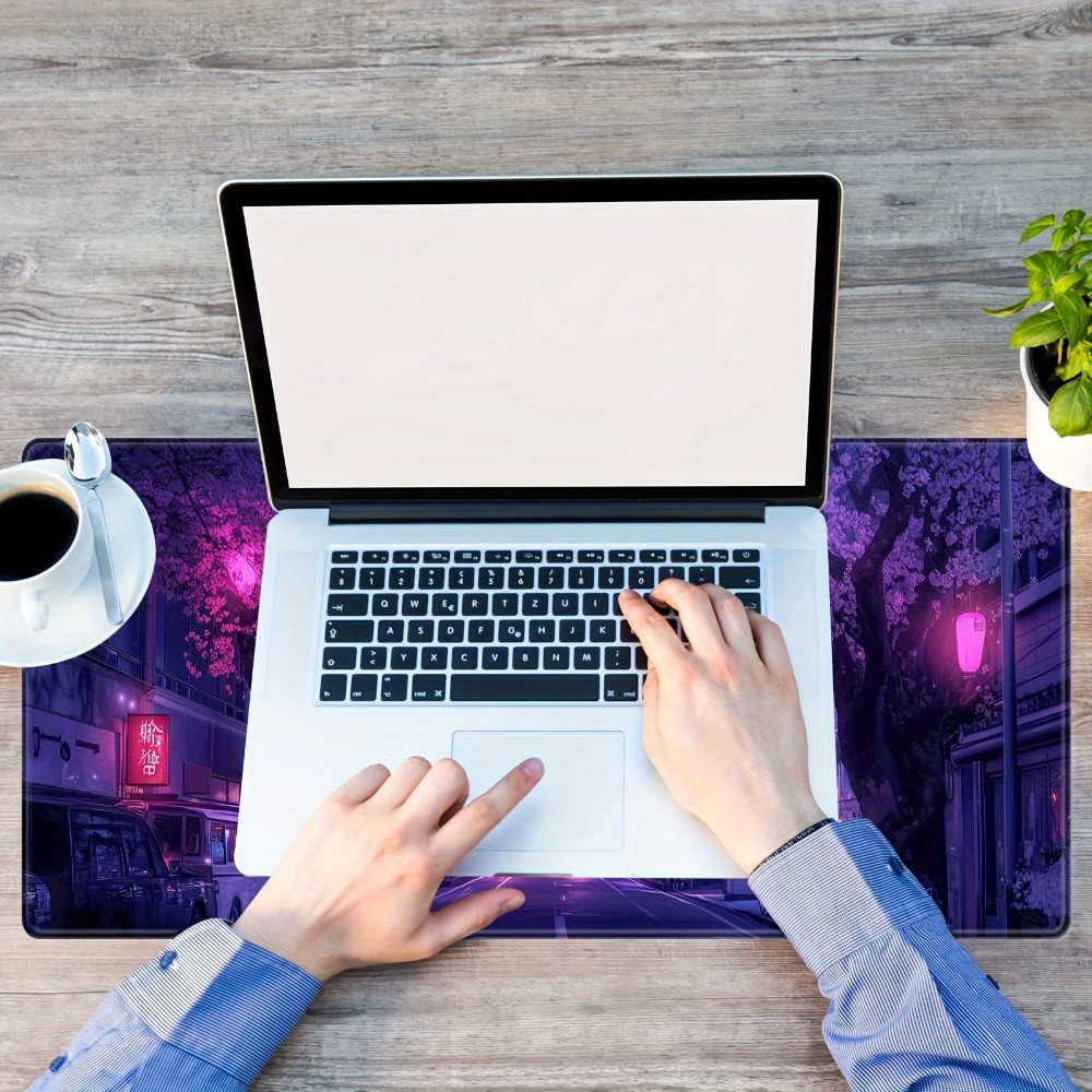 Japanese street style desk mat - Desk Setup Laptop And Pc のレビューと価格