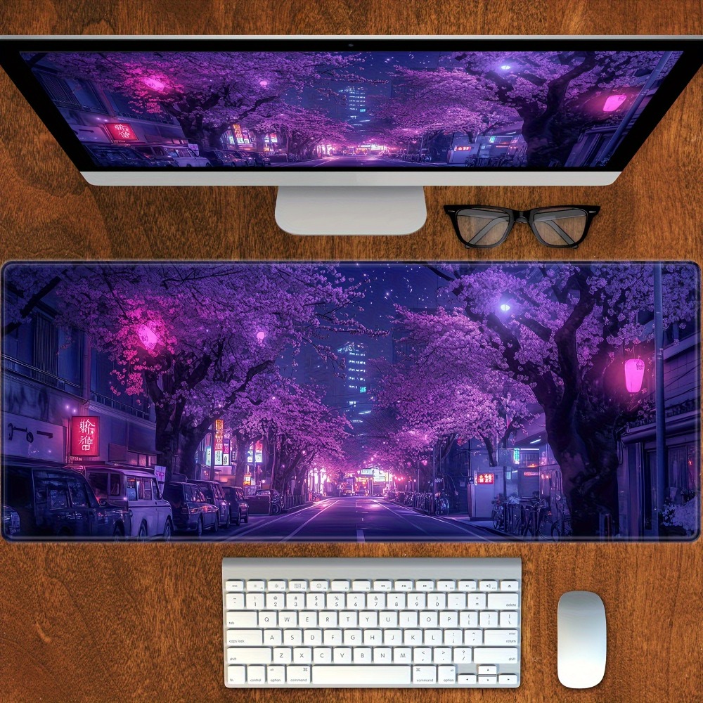 Japanese street style desk mat - Desk Setup Laptop And Pc のレビューと価格