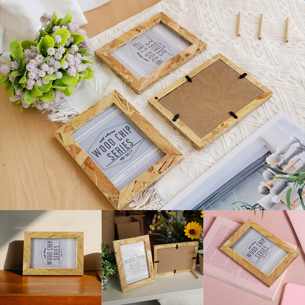 Wooden Picture frame Home Deco - Desk Setup Photo のレビューと価格
