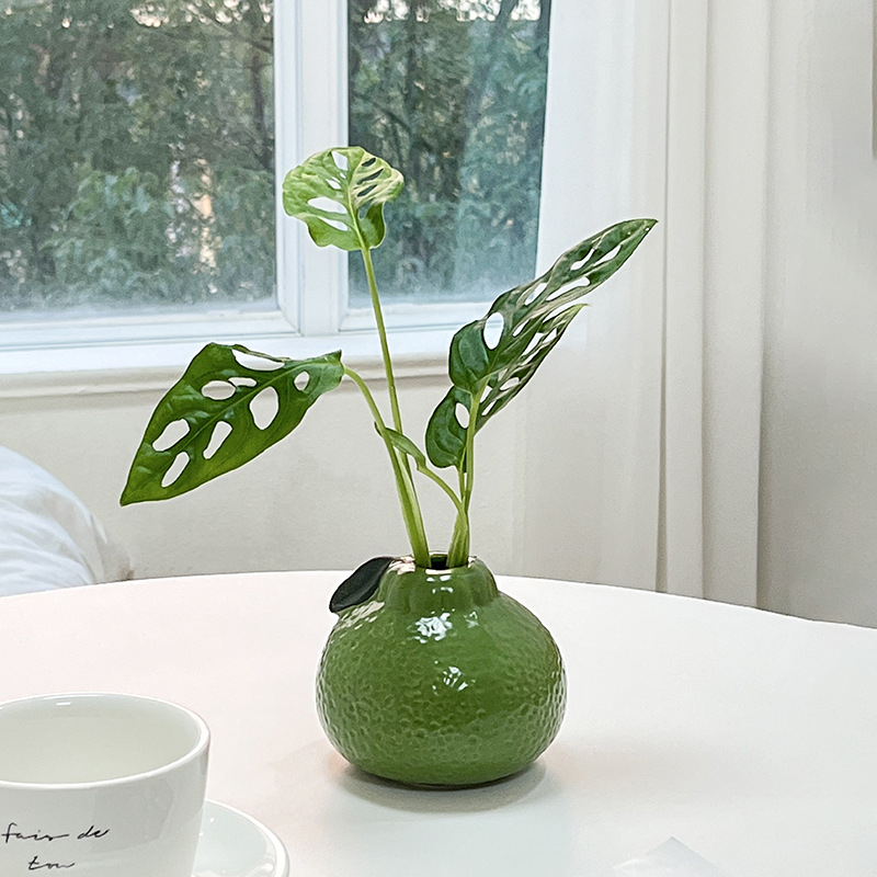 Plastic Vase, Green-Orange Vas - Desk Setup Green のレビューと価格