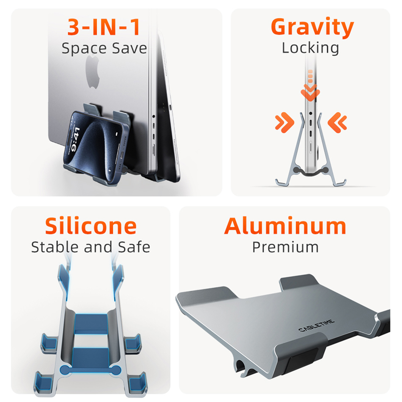 CABLETIME Vertical Laptop Stan - Vertical Laptop Stand のレビューと価格