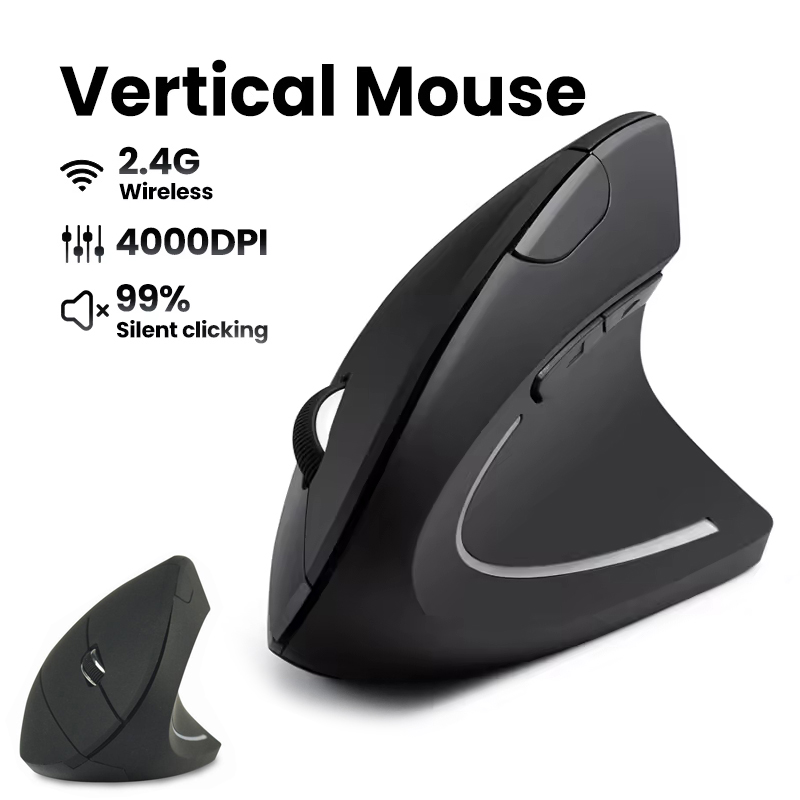 Ergonomic Wireless Mouse 1600  - Desk Setup For Work のレビューと価格