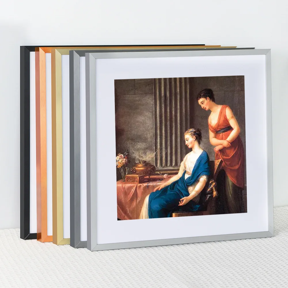 Square Aluminum Photo Frame fo - Desk Setup Photo のレビューと価格