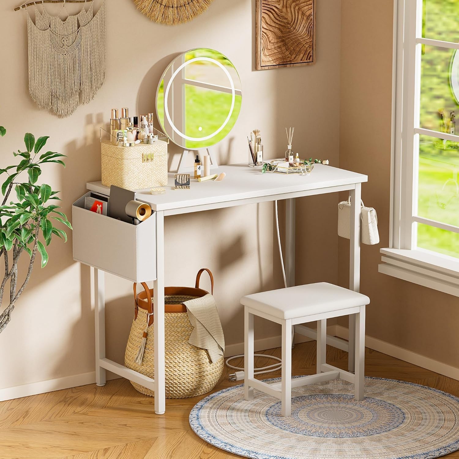Makeup Vanity Desk with Mirror - Desk Vanity Setup のレビューと価格