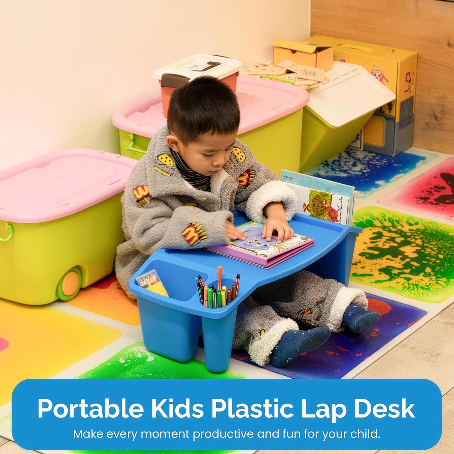 Set of 3 Portable Lap Desks wi - Desk Setup Green のレビューと価格