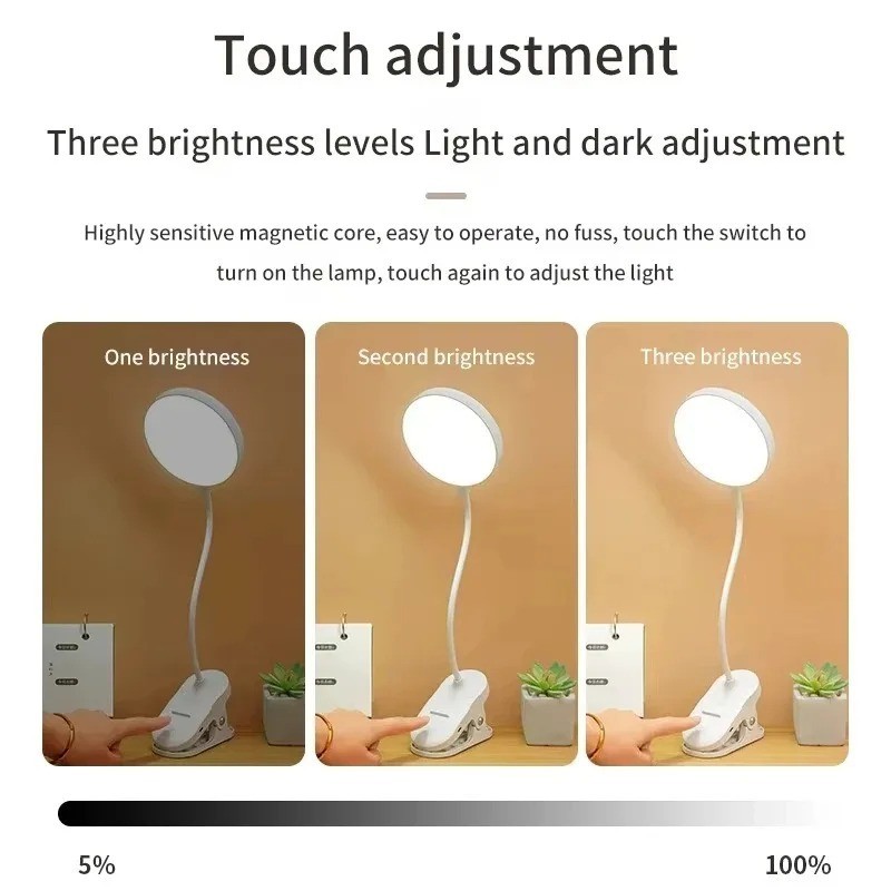 Portable USB Rechargeable Clip - Led Desk Light Usb のレビューと価格