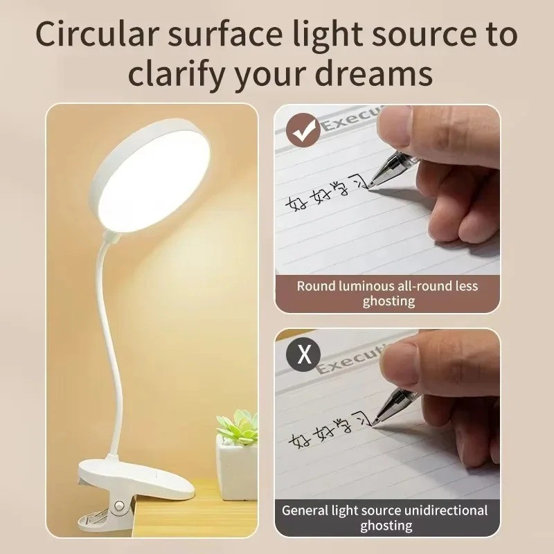 Portable USB Rechargeable Clip - Led Desk Light Usb のレビューと価格