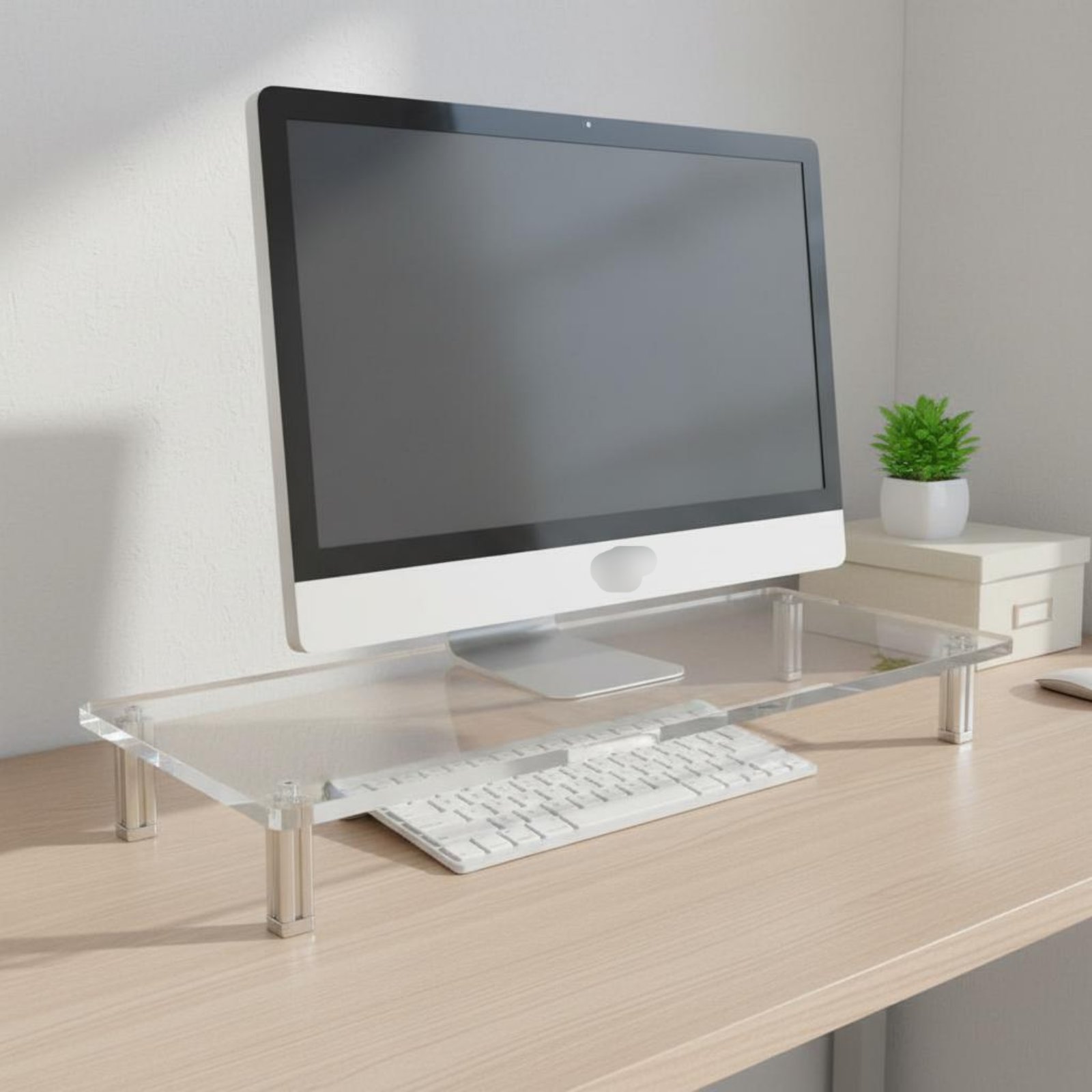 Acrylic Monitor Stand Easy to  - Setup Desk Monitor のレビューと価格