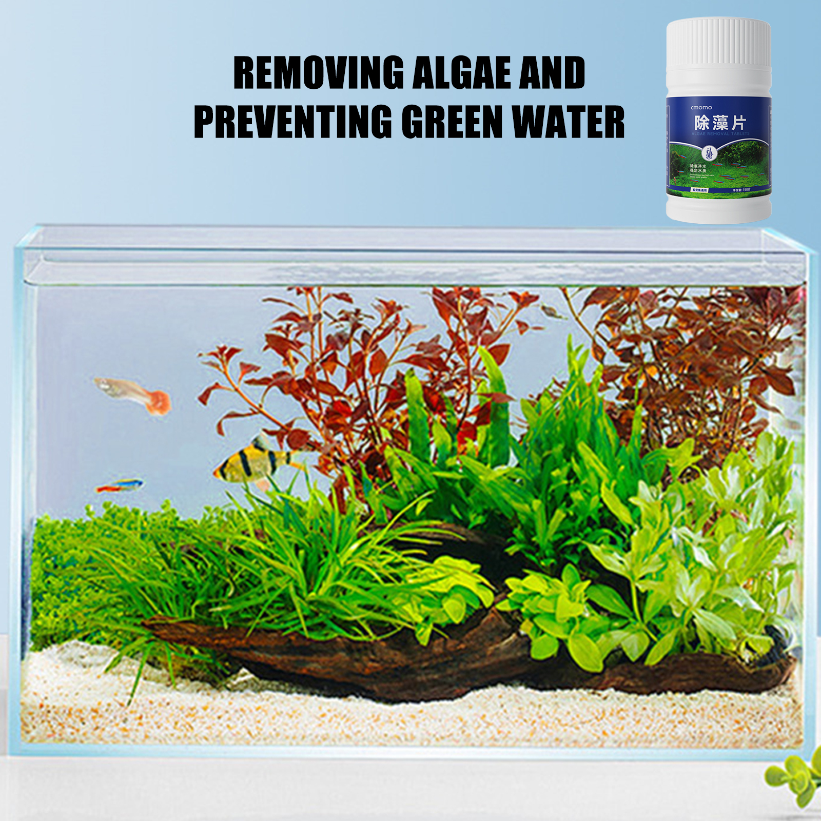 150 Tables Aquarium Algae Clea - Desk Setup Green のレビューと価格