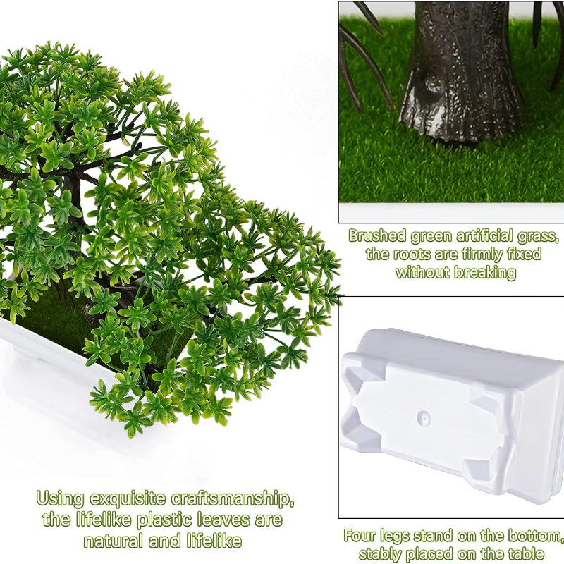 1Pcs Green Artificial Plants B - Desk Setup Green のレビューと価格