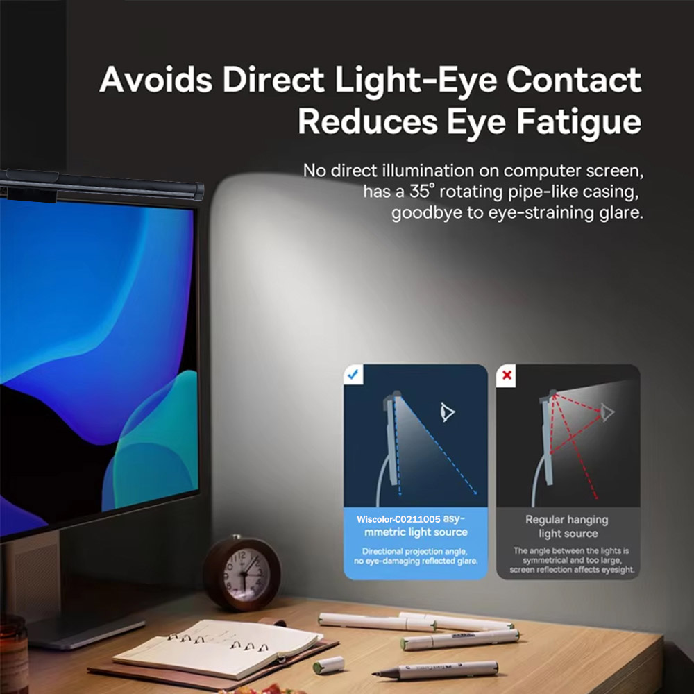 Wiscolor LED Screen Monitor Ha - Led Desk Light Usb のレビューと価格
