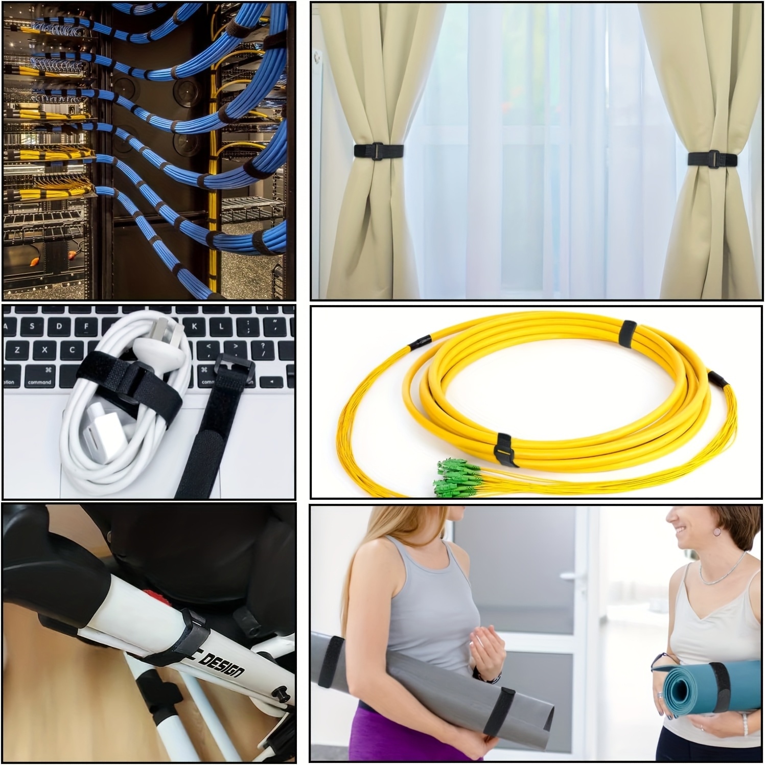 Velcros Straps Reusable Organi - Desk Setup Laptop And Pc のレビューと価格