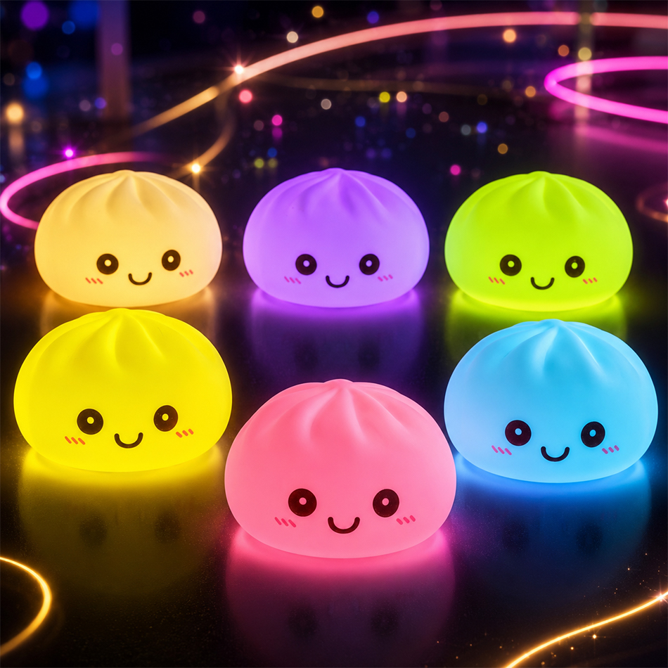 New Dumpling Night Lights Glow - Desk Setup Kawaii のレビューと価格
