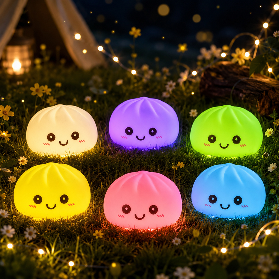 New Dumpling Night Lights Glow - Desk Setup Kawaii のレビューと価格
