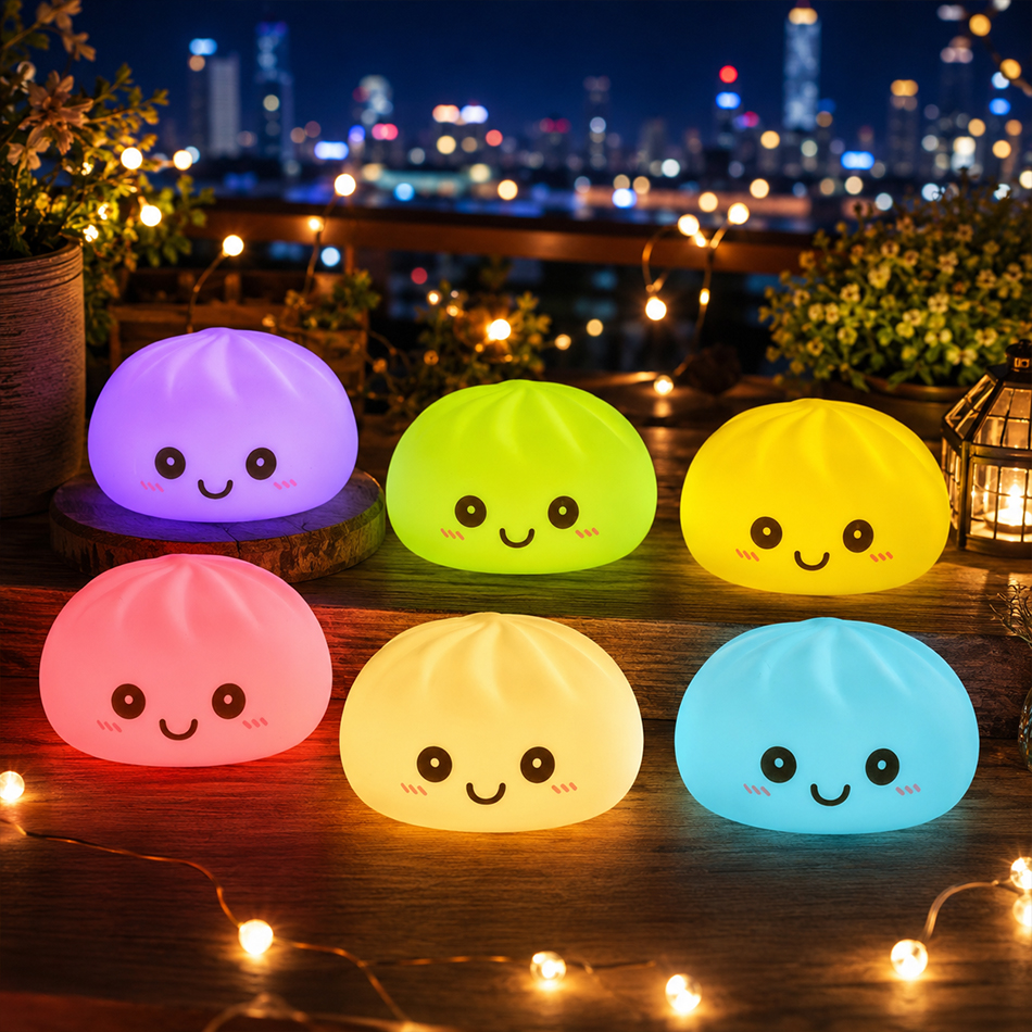 New Dumpling Night Lights Glow - Desk Setup Kawaii のレビューと価格