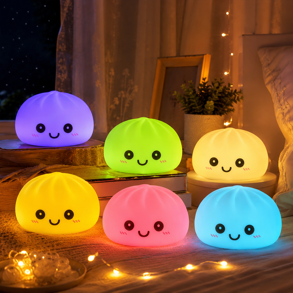 New Dumpling Night Lights Glow - Desk Setup Kawaii のレビューと価格
