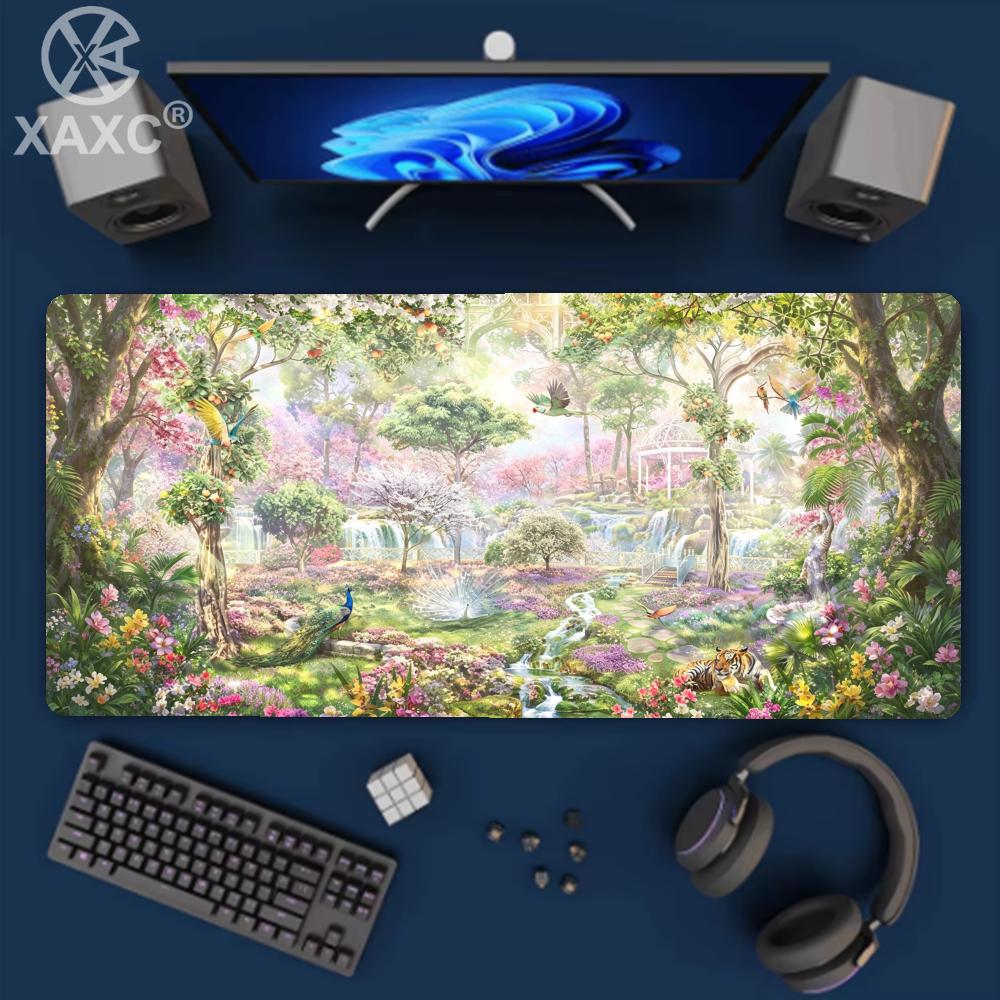 nchanted Forest Desk Mat 90x40 - Desk Setup Natural のレビューと価格