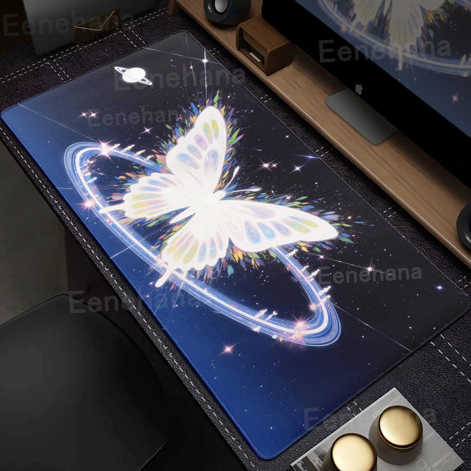 Butterfly Flower Mouse Pad Key - Desk Setup Laptop And Pc のレビューと価格