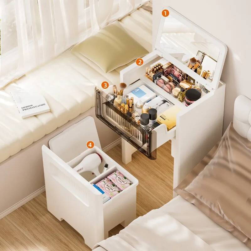 in 3 1 Vanity Dresser Desk wit - Desk Vanity Setup のレビューと価格