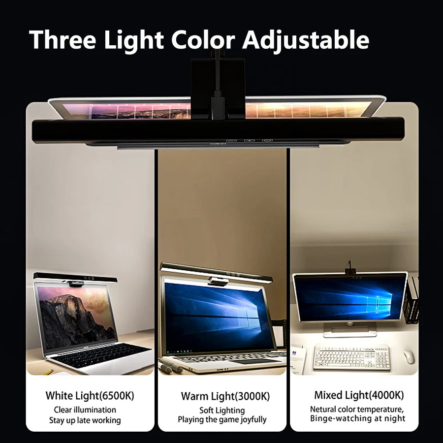 LED Monitor Light Bar 33cm 50c - Desk Setup For Work のレビューと価格