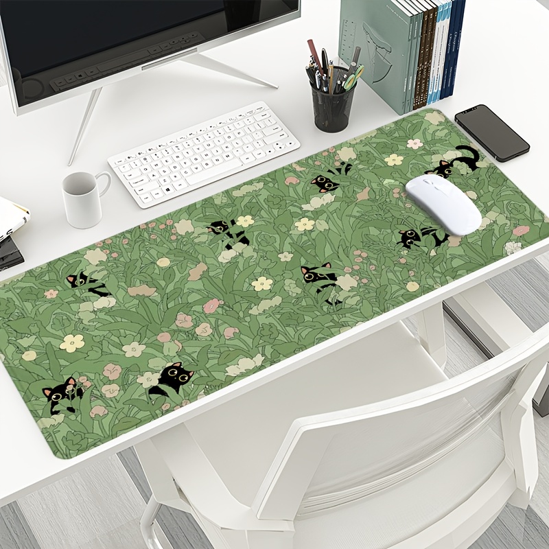 Green Aesthetic Cute Cat Desig - Desk Setup Accessories Aesthetic のレビューと価格