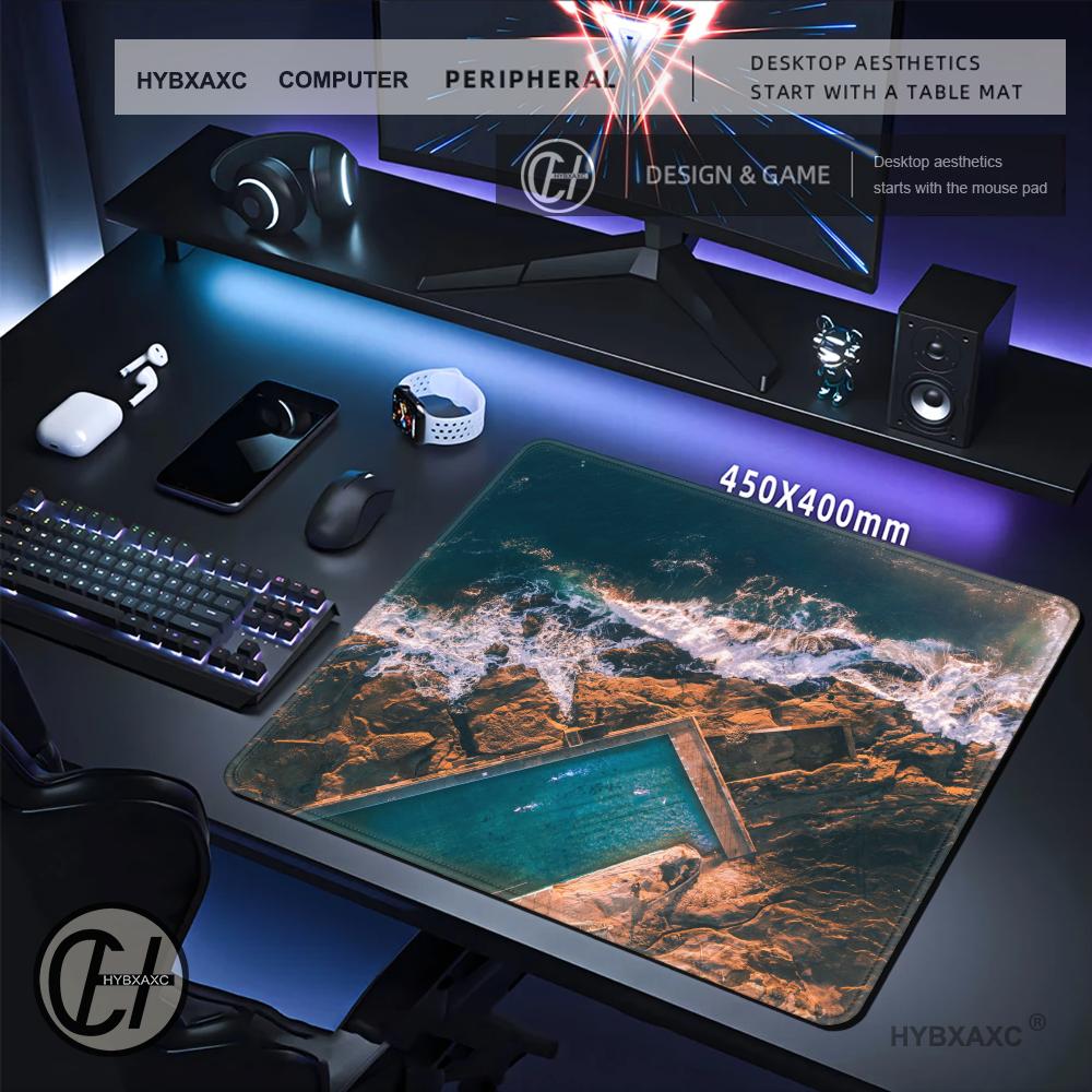 HYBXAXC MAerial Ocean Wave Mou - Desk Setup Natural のレビューと価格